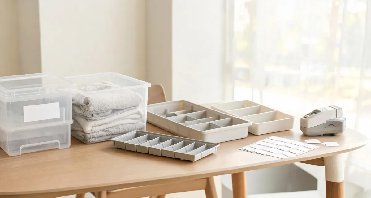 Organized storage article scene