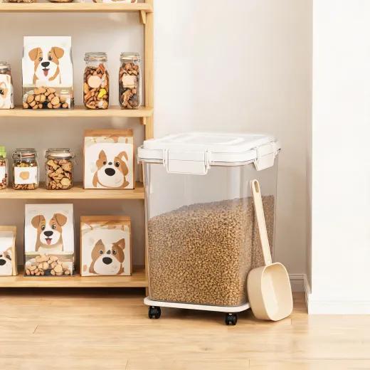 Airtight dog food storage container