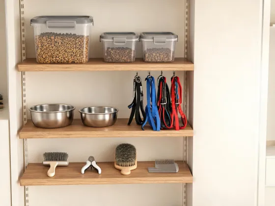 Pet food pantry storage